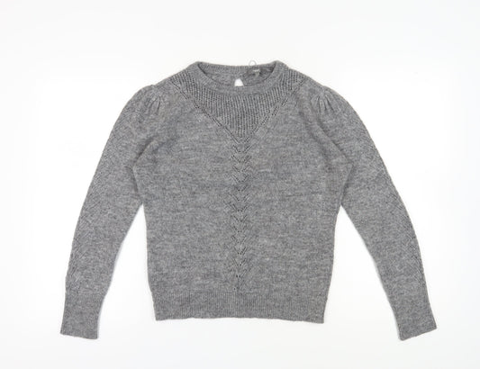 Womens UK Size 12 NEXT Grey Pullover Jumper