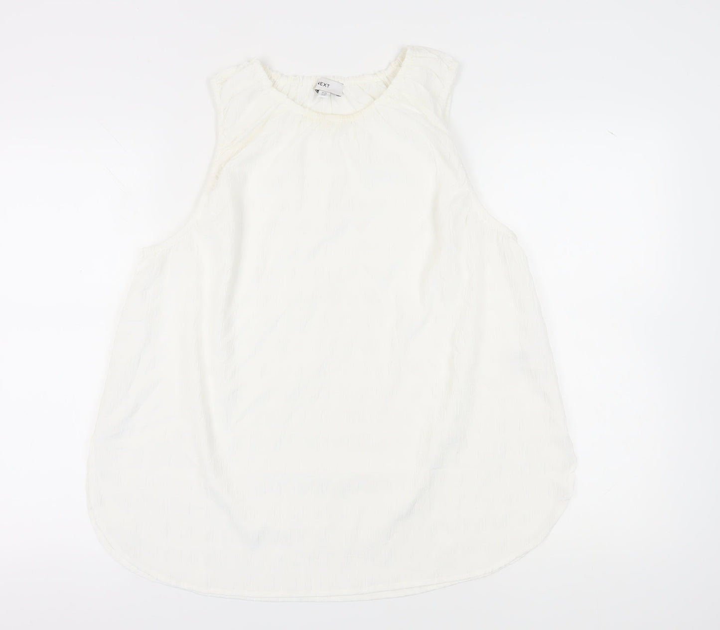 Womens UK Size 20 NEXT White Basic Sleeveless