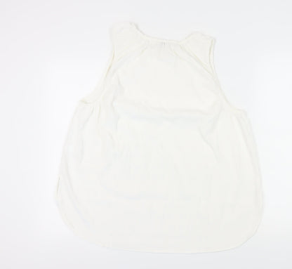 Womens UK Size 20 NEXT White Basic Sleeveless