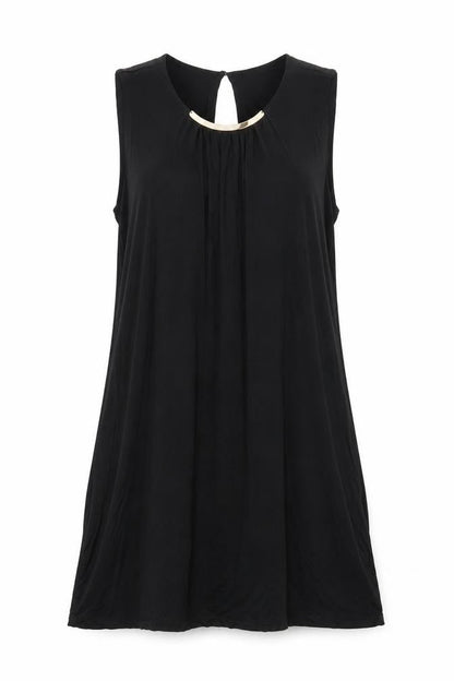 H&M Women's Black M Shift Dress Sleeveless Summer