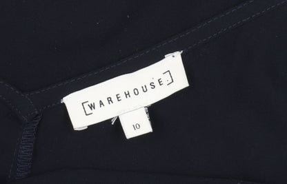 Warehouse Women's Black Camisole with Embroidery Size 10