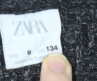 Teens UK Size 134 Zara Black Cardigan Jumper