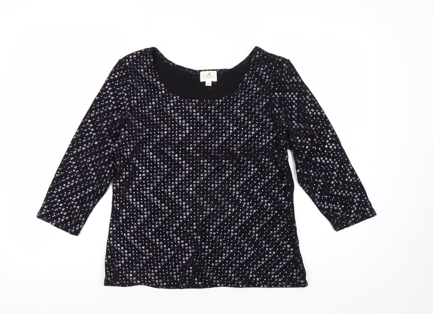 Womens UK Size M Cleo Black  Blouse
