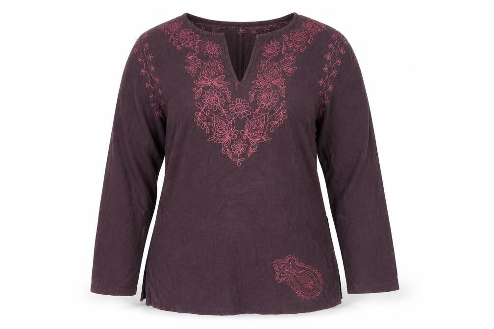 Womens UK Size L NAF NAF Purple Tunic Blouse