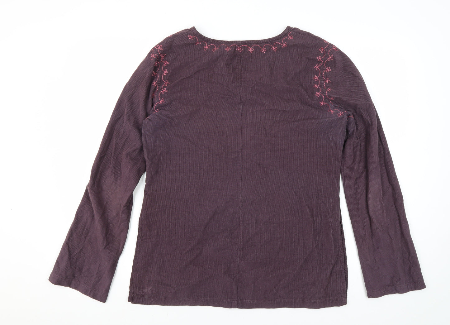 Womens UK Size L NAF NAF Purple Tunic Blouse