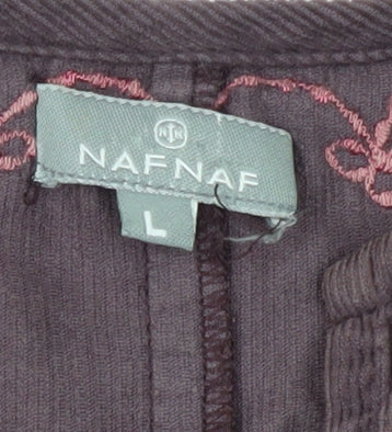 Womens UK Size L NAF NAF Purple Tunic Blouse