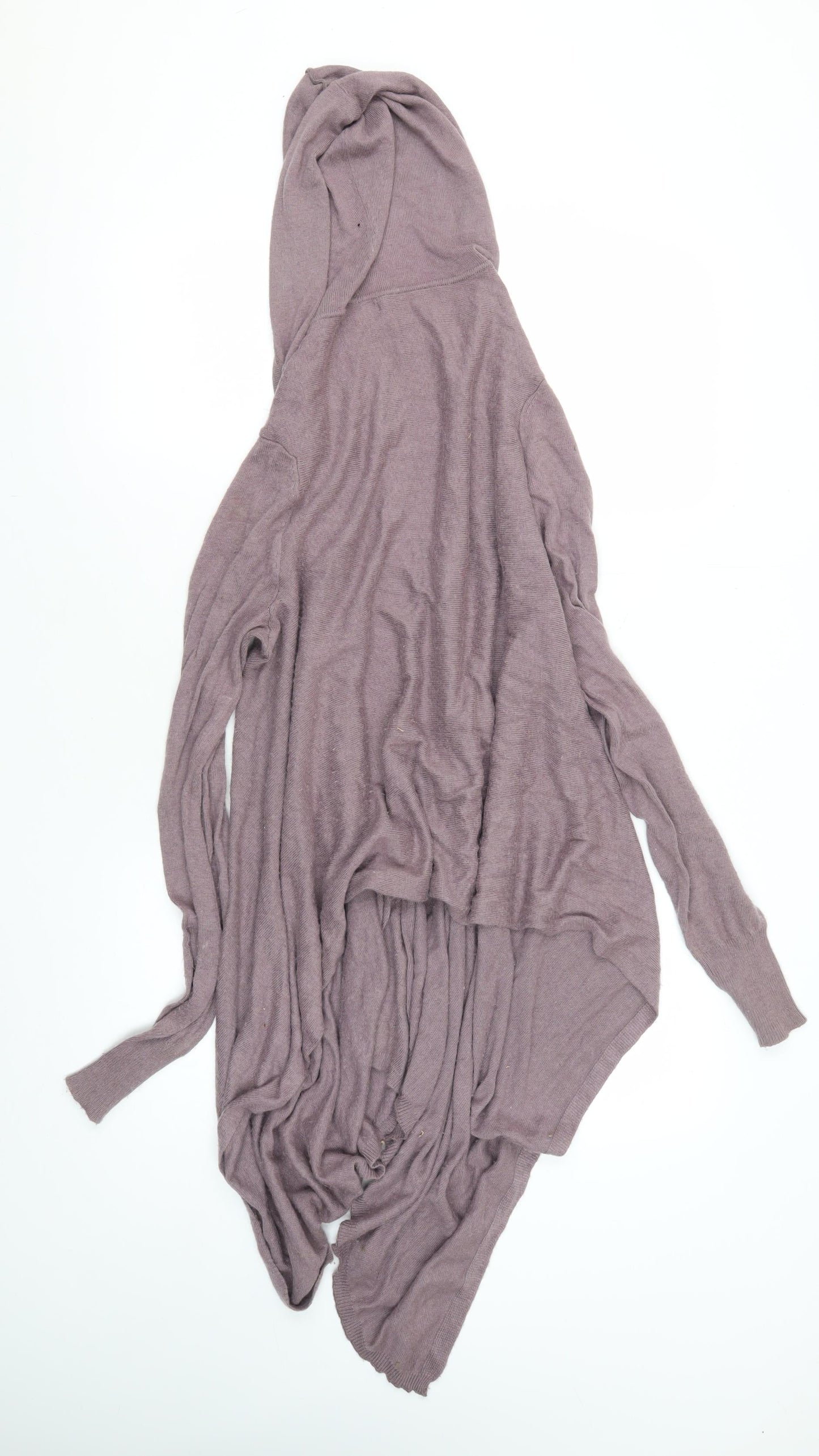Lazy Lu Women's Purple Hooded Cardigan, S