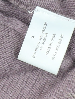 Lazy Lu Women's Purple Hooded Cardigan, S