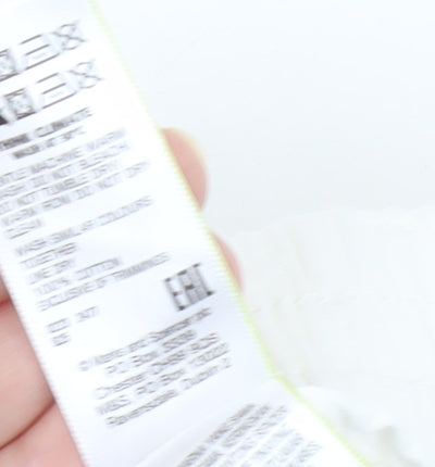 Marks and Spencer Women's White Paperbag Shorts Size 12