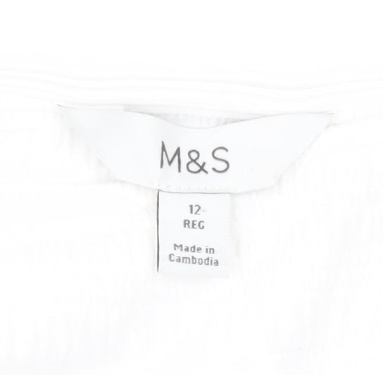 Womens UK Size 12 Marks and Spencer White