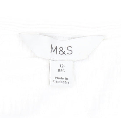 Womens UK Size 12 Marks and Spencer White