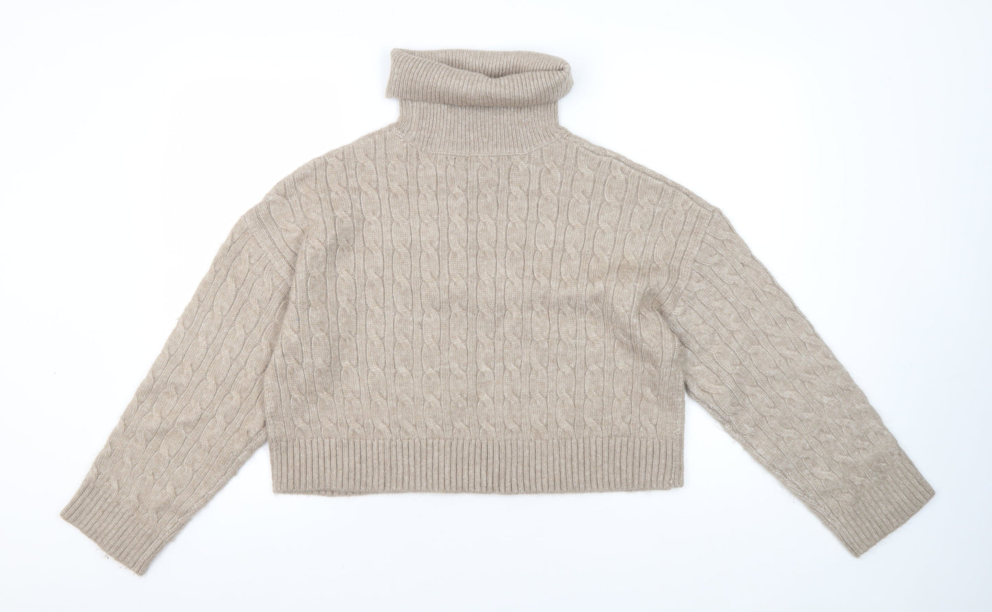 Womens UK Size L New Look Beige Pullover Jumper