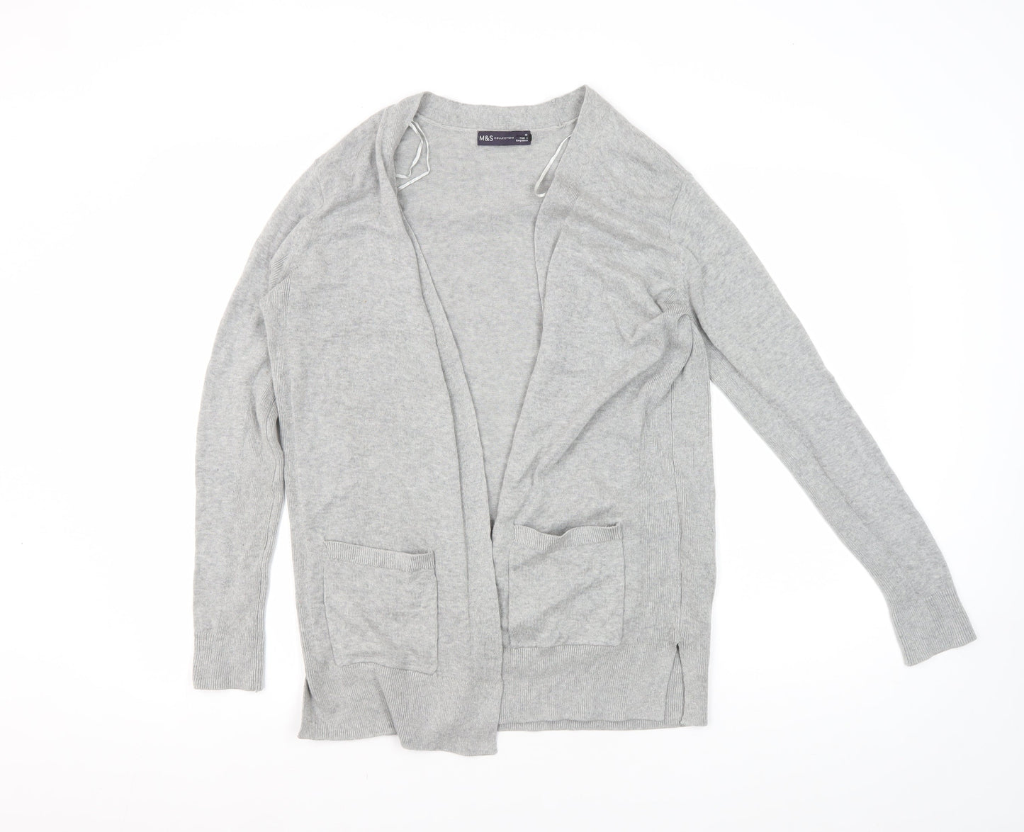 Womens UK Size 10 Marks and Spencer Grey Cardigan Jumper
