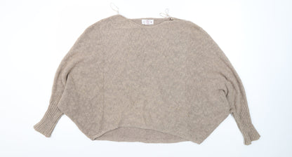 Womens UK Size S Shrinking Violet Beige Pullover Jumper