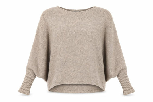 Womens UK Size S Shrinking Violet Beige Pullover Jumper