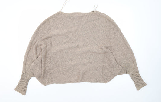 Womens UK Size S Shrinking Violet Beige Pullover Jumper