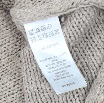 Womens UK Size S Shrinking Violet Beige Pullover Jumper