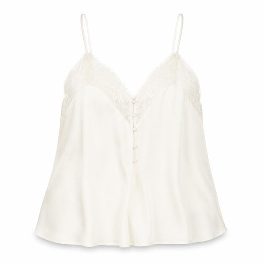 Front view of Marks & Spencer Women's Ivory Camisole Tank, size 14