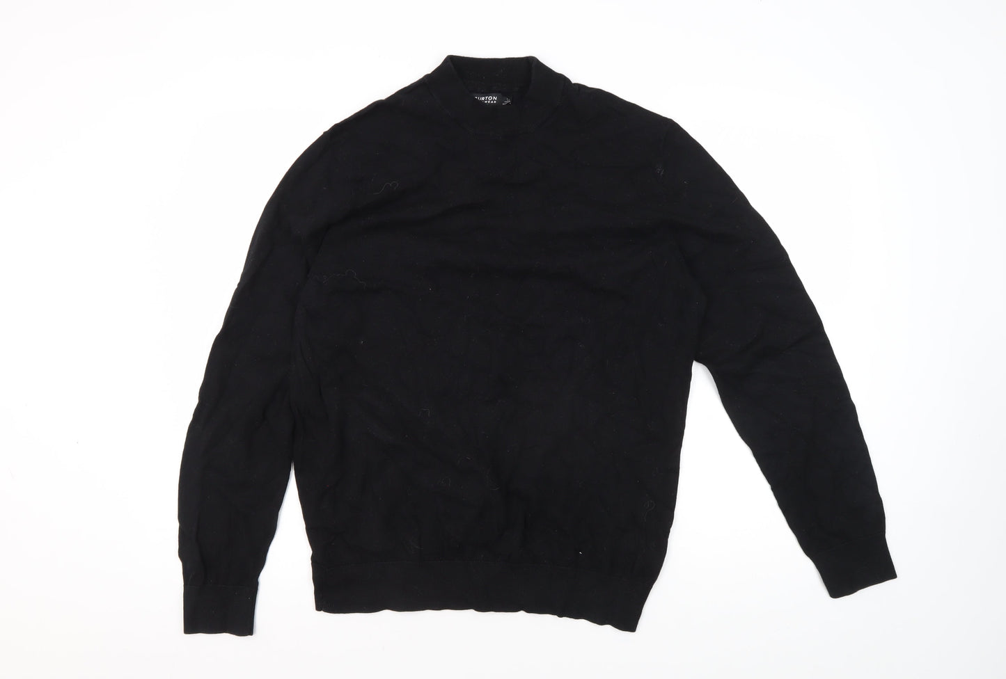 Burton Menswear Black Cotton Pullover Jumper L