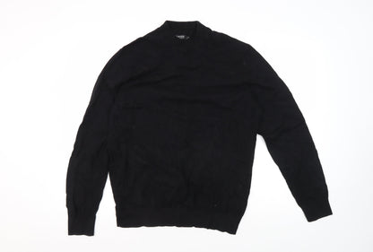 Burton Menswear Black Cotton Pullover Jumper L
