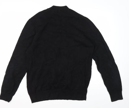 Burton Menswear Black Cotton Pullover Jumper L