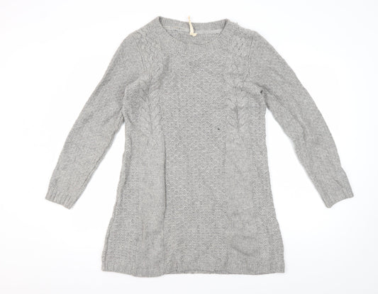 Womens UK Size 10 White Stuff Grey Pullover Jumper
