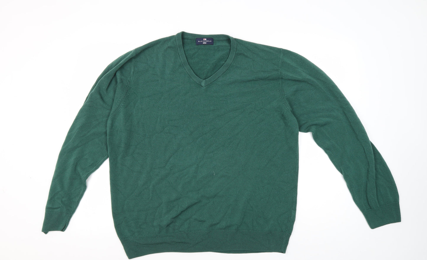 Mens UK Size XL Marks and Spencer Green Pullover Jumper
