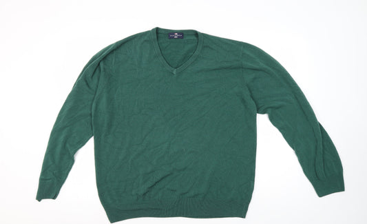 Mens UK Size XL Marks and Spencer Green Pullover Jumper