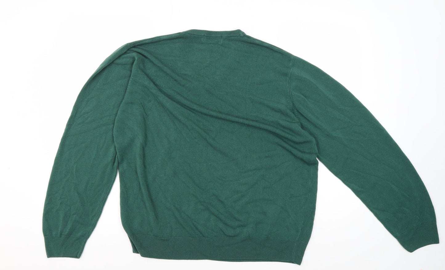 Mens UK Size XL Marks and Spencer Green Pullover Jumper