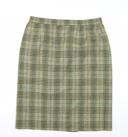 Eastex Women's Multicoloured Plaid Knee Skirt, Size 18