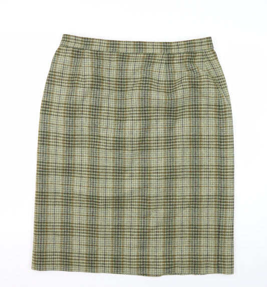 Eastex Women's Multicoloured Plaid Knee Skirt, Size 18