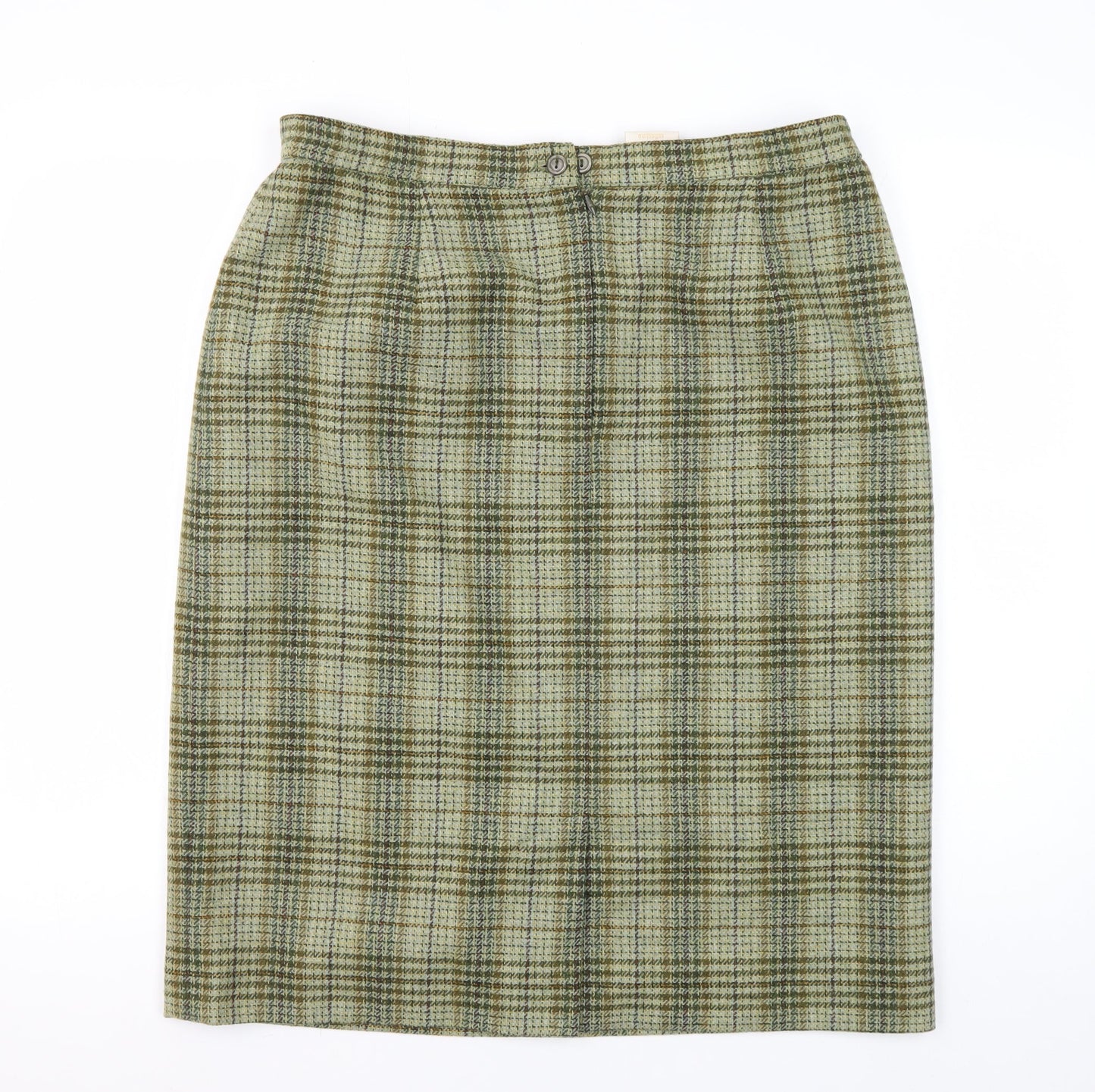 Eastex Women's Multicoloured Plaid Knee Skirt, Size 18