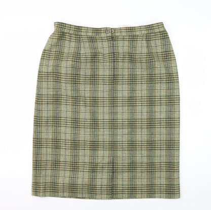 Eastex Women's Multicoloured Plaid Knee Skirt, Size 18