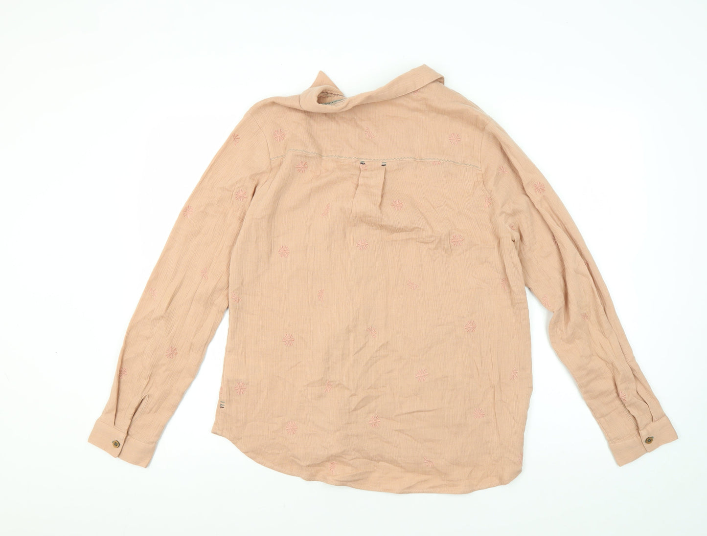 Womens UK Size 12 White Stuff Beige Basic Button-Up