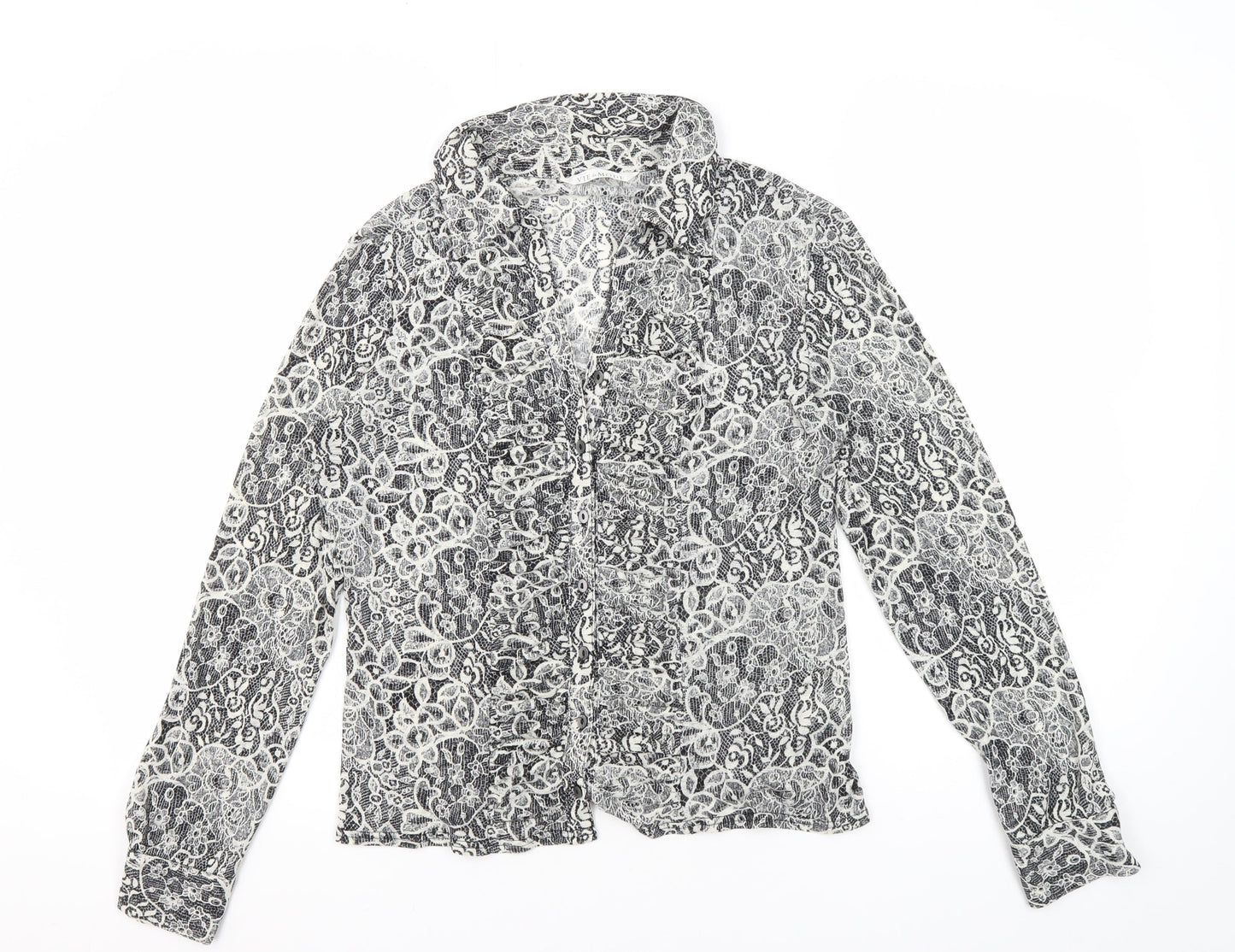 Vie de Mode Women's Multicoloured Button-Up Shirt