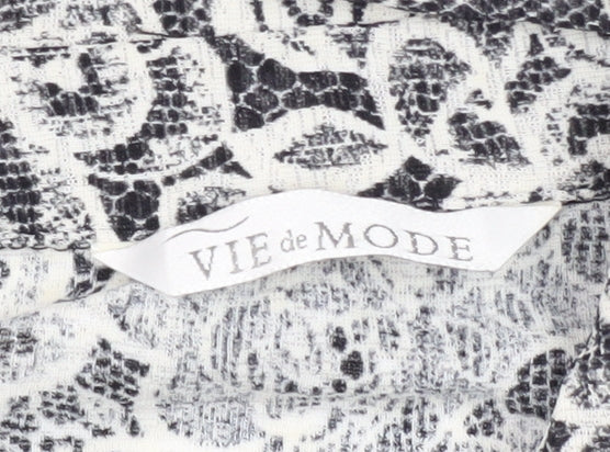 Vie de Mode Women's Multicoloured Button-Up Shirt