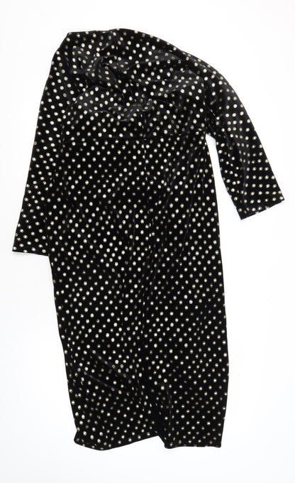 Monsoon Women's Black Polka Dot Bodycon Dress Size 18