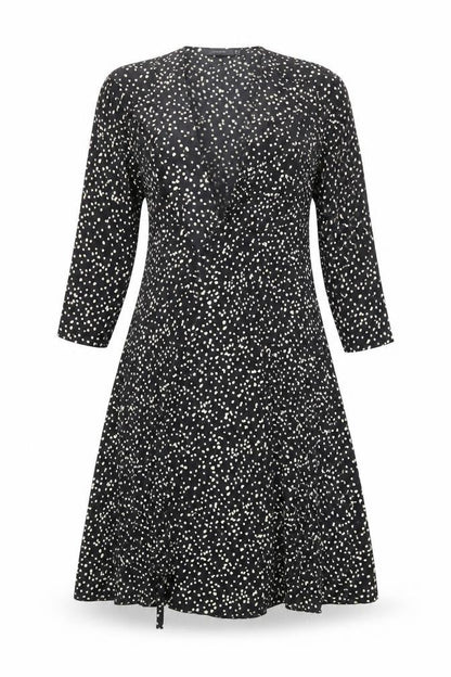 AngelEye Women's Black Polka Dot Dress Size 12