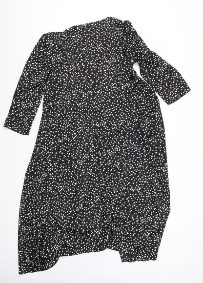 AngelEye Women's Black Polka Dot Dress Size 12