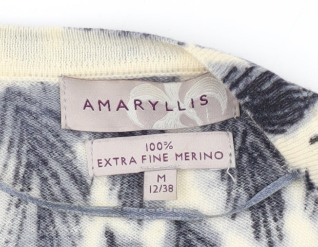 Womens UK Size M Amaryllis Multicoloured Cardigan Jumper