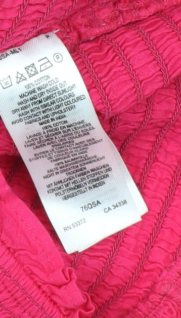 French Connection Women’s Pink Cropped Blouse, M