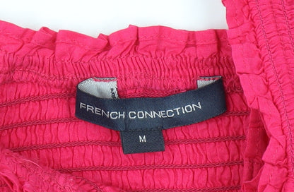 French Connection Women’s Pink Cropped Blouse, M