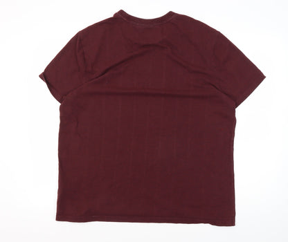 Unisex Adults UK Size XL Harry Potter Red Basic T-Shirt