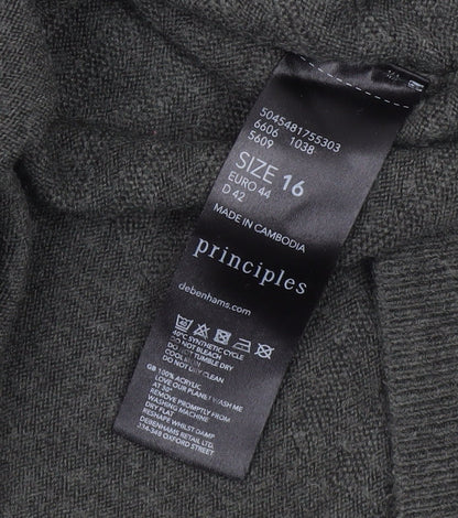 Womens UK Size 16 Principles Grey Jumper Jumper