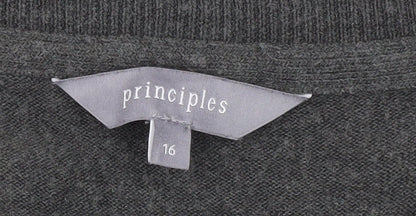 Womens UK Size 16 Principles Grey Jumper Jumper