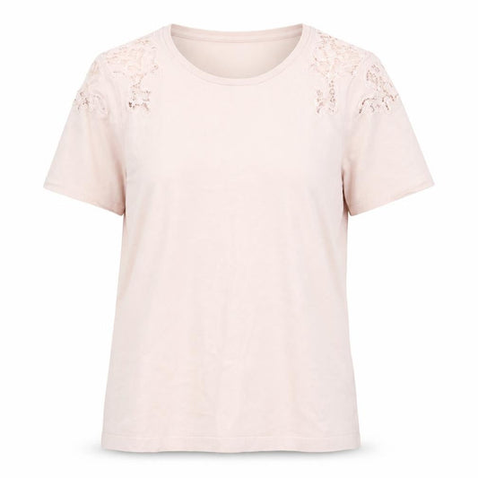 Front view of Principles Women's Pink T-Shirt, size 18, Embroidered