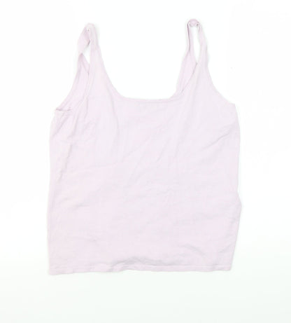 Linea Women's Ivory Knit Camisole Tank L Casual