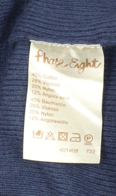 Womens UK Size 12 Phase Eight Blue Pullover Jumper