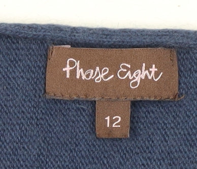 Womens UK Size 12 Phase Eight Blue Pullover Jumper
