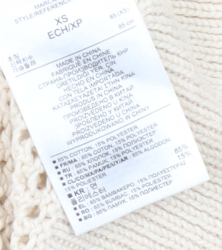 Gap Women's Beige XS Open-Knit Pullover Jumper